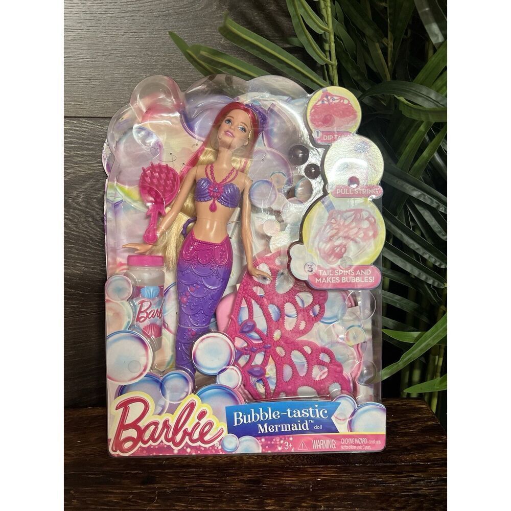 MATTEL 2014 BARBIE MERMAID BUBBLE-TASTIC 12'' DOLL CFF49. NIB!